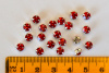 Rose Montees, Siam Ruby, 4.6mm, Package of 20 or 100