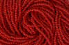 Opaque - Dark Red, Czech 11/0 Seed Beads