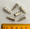 Cones, Antique Silver Weave - 18x8mm, 2pc or 6pc